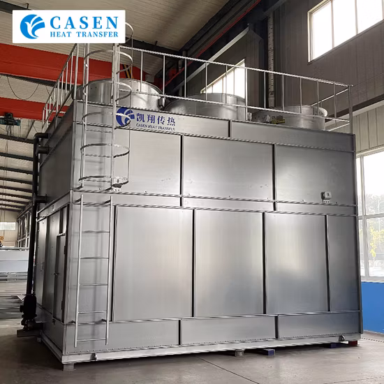 Certificado CTI Marca Casen Corriente cruzada evaporativa de aire/contraflujo Tipo de circuito cerrado Precio de torre de enfriamiento de agua de acero